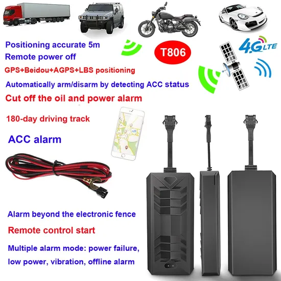재생 없는 자동차/트럭/오토바이용 4G 추적 추적기/GPS 추적기(G06L)